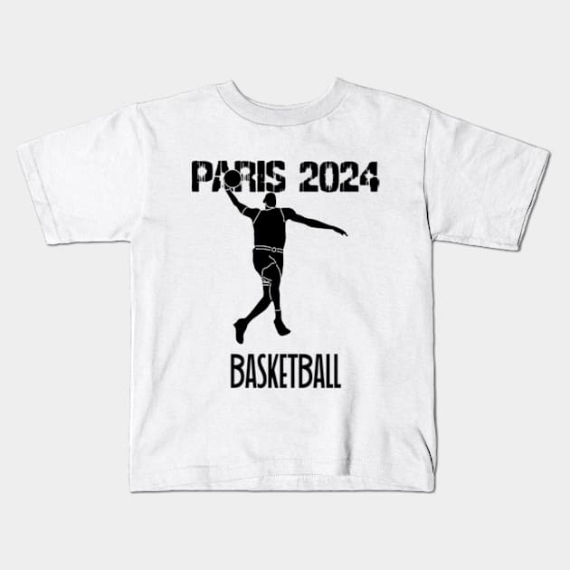 Paris 2024 Kids T-Shirt by Womens Art Store